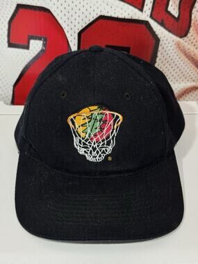 Vintage 1996 Grateful Dead x Lithuania Basketball Snapback Hat KC RARE
